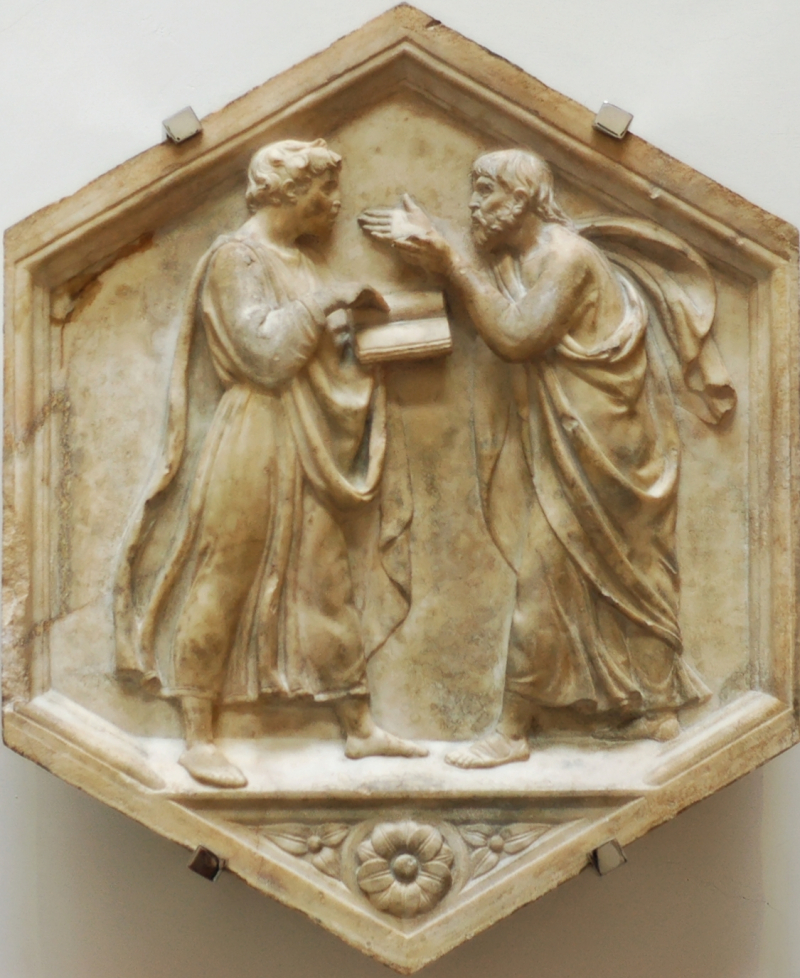 Plato-Aristotle_della_Robbia_OPA_Florence